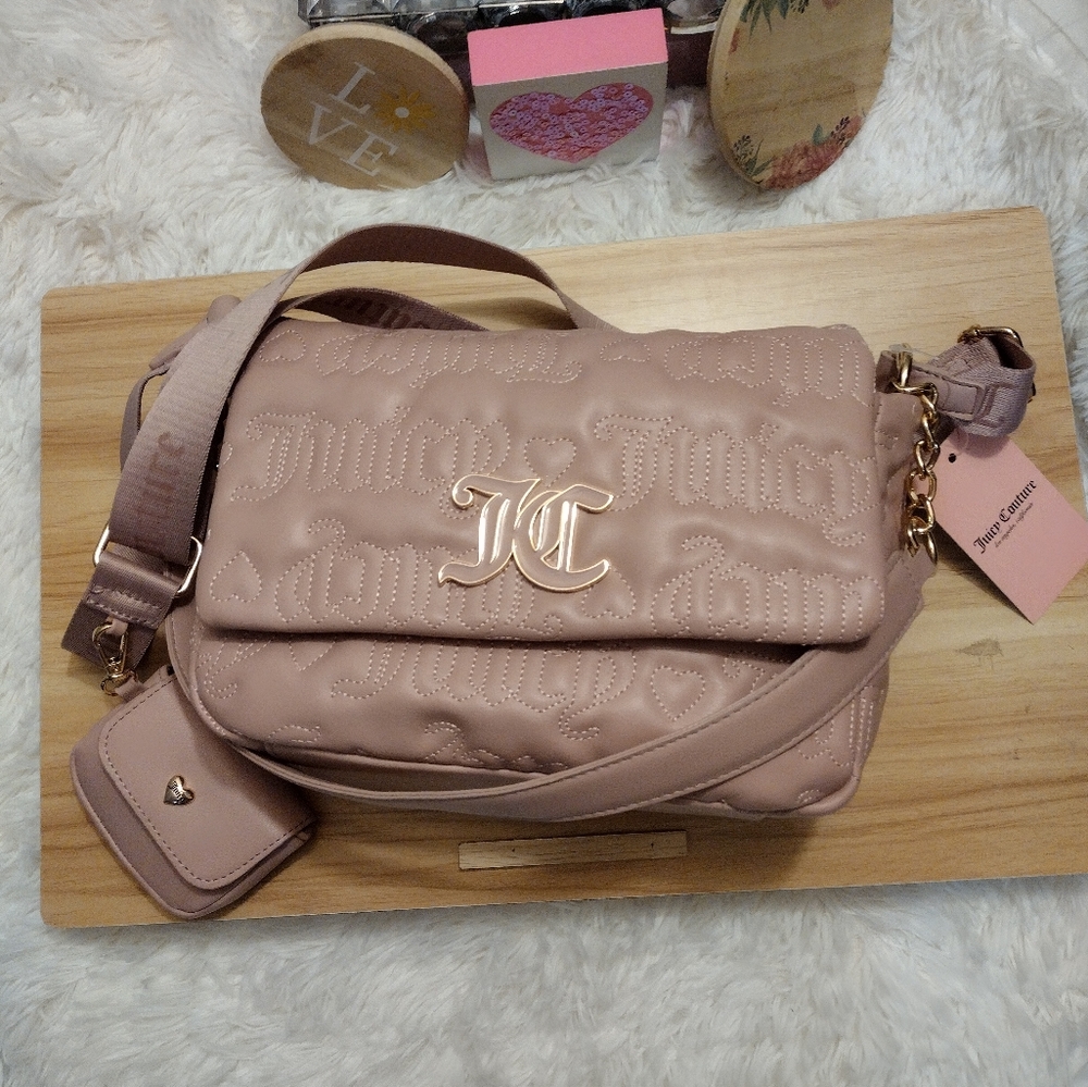 Juicy Couture Pink π©·β¨ League Large Flap Purse (Multi Strap) π - Picture 8 of 11